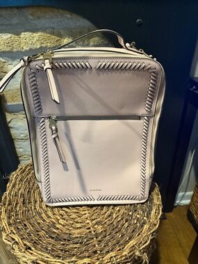 Calpak Kaya Dusty Rose Blush Pink Structured laptop backpack travel Bag